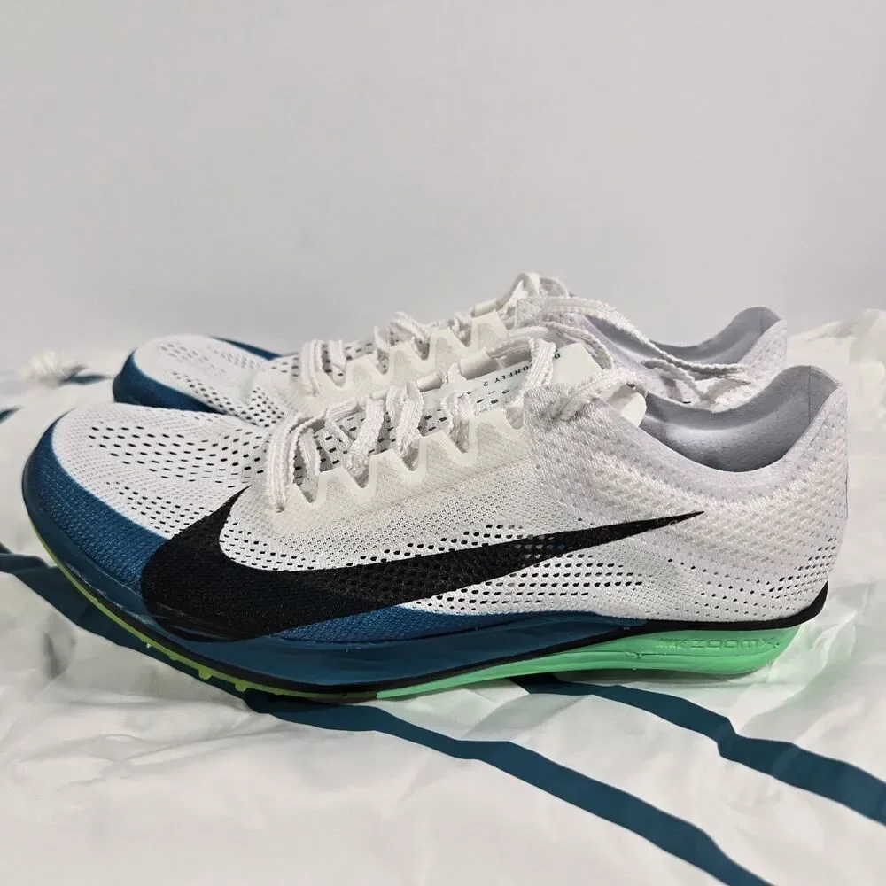 Nike ZoomX Dragonfly 2 Elite White Track Spikes Shoes Mens 5.5 FZ9315-102 Bag